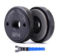 Neegool Tuerca de liberación rápida SDS Clic M14, para todas las amoladoras angulares AEG, Black & Decker, Dewalt, Flex, Hitachi, Metabo, Makita etc. (2x tuerca de sujeción), color negro