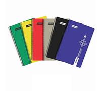 NEELGAGAN Cuaderno de espiral 5 en uno, n.º 67, 200 páginas, 14,5 cm x 22,5 cm, paquete de 5