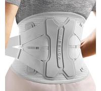 NEENCA Faja lumbar para aliviar el dolor lumbar con sistema de soporte biónico, cinturón de soporte lumbar para mujeres y hombres con almohadilla, tejido de punto 3D suave