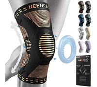 NEENCA Rodillera Profesional, Rodillera de Compresión con Almohadillas de Gel de Rótula y Estabilizadores Laterales para Hombre y Mujer, Rodilleras de Grado Médico para Correr, Desgarro de Menisco