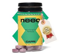 NEEO | Potente Hair Growth con Plantas Anticaida de Pelo Mujer, Biotina Pura, Vitamina B6 | Tratamiento Natural Anticaida Cabello Mujer | 60 Pastillas Crecimiento Cabello Mujer | Vegano, Sabor Cereza