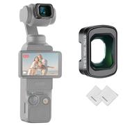 NEEWER 0,75X Lente Gran Angular Compatible con dji Osmo Pocket 3 Creator Combo Accesorios, Lente Asférica Multicapa Magnética para Cámara Acción con 108° Campo Visión (FOV) Expandido y 2 Paños