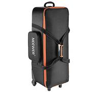 Neewer 10087972 - Bolsa de transporte para equipo de estudio de fotografía,96 x 39 x 29 cm, con correas acolchadas, rueda de compartimento y asa para soporte ligero