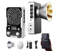 NEEWER 100W Luz Foco Video LED Ultracompacta App/Panel Control; Iluminación Continua Bicolor Tamaño Bolsillo con 4 Curva Atenuación /2700K-6500K/CRI96+ para Fotografía Estudio Grabación Video, FS100B