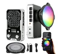 NEEWER 100W Ultra Compact RGB LED Videolleuchte mit App Steuerung, 2500K-7500K CRI 96+, Pocket große handhaltene COB Dauerlicht Fuente für professionelle Studiofotografie und Videoaufnahmen, FS100C