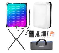 NEEWER 115W Flexible RGB Video Foco Luz,App/2.4G/DMX Control LED Panel Luz Mat Kit con Softbox, 2500K-10000K 14700lx/0.5m CRI96+, Key Lighting para Fotografía Estudio Grabación Video Streaming,FL100C