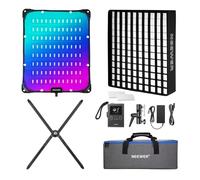 NEEWER 115W Luz LED Video Flexible,Estudio RGB Panel Luz Mat Kiit con Softbox App/2.4G/DMX Control 2500K-10000K 14700lx/0.5m CRI96+, Key Lighting para Fotografía Streaming y Gabación de Video, FL100C