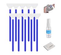NEEWER 12 en 1 Kit Limpieza Lentes para DSLR Cámaras Dispositivos Electrónicos Smartphone y Tablets, Incluye 10 Hisopos Limpieza para 24mm Sensor Fotograma Completo, 1 Spray Limpiador y 1 Paño, HM-46