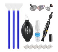 NEEWER 12 In 1 Limpieza Objetivos Cámara Kit para Electronics,Móvil,Tableta, 1x Pincel Objetivos + 1x Soplador Aire + 1x Espray Limpiador + 3X 24mm Hisopos Sensor Fotograma Completo + 6X Paños, HM-49