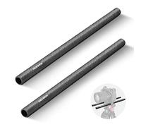 NEEWER 15 mm Varillas de extensión de fibra de carbono Lote de 2,Compatible con SmallRig Compatible con Tilta El sistema de soporte de hombro de 15 mm Rail Follow Focus para DSLR Camera, SR002 (30 cm)