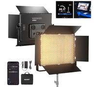 NEEWER 150W Bicolor LED Panel Luz Video Kit, 1440 Leds 49500Lux@0.5m 2500K-8500K CRI96+/TLCI97+ 0-100% Atenuación App/2.4G/Panel/Control DMX para Pro Estudio Foto Grabación Iluminación, AP150B