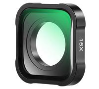 NEEWER 15X Lente Macro Compatible con GoPro Hero 13 12 11 10 9 Cámara Acción Primer Plano Vidrio Óptico HD Multicapa Anti Reflectante 7-10cm Distancia Focal para Foto Macro No Impermeable, LS-31