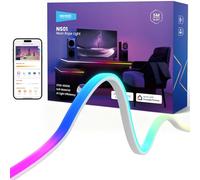 NEEWER 16,4ft/5m LED Strip Lights Front Lit,Inteligente AI App Control RGB Recortable Neon Rope Light Cambio Color para Dormitorio Sala Juegos Estudio Hogar Aula Pared Exterior Decor Impermeable,NS01