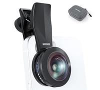 NEEWER 170° 14mm VR Fish Eye Objetivos con 17mm Clip Lens Rosca, Panorámica Vista Ojo Pez para Live Streaming Paisajes Exterior Arquitectura, Compatible con iPhone 16 Pro MAX Android S25 Ultra, LS-77