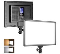 NEEWER 192LED Luz de Video 20W DSLR Cámara Bicolor Ultra Delgada Regulable Panel de Iluminación con 8000mAh Batería Litio Incorporada 3200-5600K CRI97+ para Fotografía Live Streaming Videoconferencia