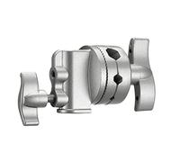 Neewer 2.5 Pulgadas Grip Cabeza Giratoria Soporte Montaje Adaptador para Soporte de Luz, Brazo de Extensión y otros Equipos de Fotografía con 1/2, 1/4, 3/8, 5/8 pulgada Pantalla (Plata)