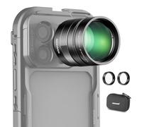 NEEWER 2 convertidores con Lentes Macro de 200 mm y 300 mm Solo para teléfono, cámara, teleobjetivo, 7 Elementos en 5 Grupos, Rosca de 17 mm Compatible con iPhone, Android, Samsung, Xiaomi, Funda de