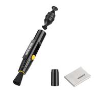 NEEWER 2 en 1 Cámara Objetivo Limpieza Accesorios Kit para Electrónica, Móviles, Tabletas, Portátiles, 1x Doble Cabezal Objetivo Cepillo Pluma+ 1x Paño de Limpieza, HM-51