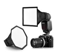 NEEWER 2 Pack Flash Difusor Speedlight Softboxes (15cm Octágono, 6"x5" Cuadrado) Plegable con Bolsa de Almacenamiento Compatible con Canon Nikon Sony Godox Neewer Z760 NW700 NW620 TT560 NW635II, NS2P