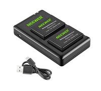 NEEWER 2-Pack LP-E17 - Batería de Repuesto y Doble Cargador USB para Canon EOS R8, R10, R50, RP, 77D, 750D, 760D, 800D, 8000D, M6 II, M6, M5, M3, Rebel SL2, SL3, T6i, T6s, T7i, T8i Cámaras