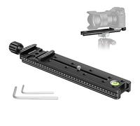 Neewer 200mm Professional Rail Nodal Deslizante Metal Abrazadera de Liberación Rápida para Cámara con Arca Swiss Compatible FNR-200