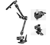 NEEWER 21" Brazo Mágico Montaje Cámara con Super Clamp,Soporte Escritorio Superior con 360° Cabezal Bola Dual,Adaptador Perno 1/4" 3/8" 5/8" para PA073 PA074 Phone Cage Rig DSLR Cámara Monitor, UA018