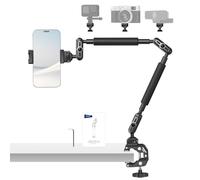NEEWER 22" Brazo Mágico con Abrazadera Soporte para Móvil con Cámara de Escritorio con Brazo Articulado Doble Rótula 1/4" 3/8" Rosca para ARRI Compatible con iPhone DSLR Action Camera Luz Video,UA057
