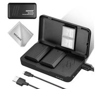NEEWER 2280mAh NP-FZ100 Juego de Cargador de Batería de Repuesto, 2 Baterías y 1 Estuche de Carga USB de Doble Canal Compatible con Sony A1, A9 II, A7R V, A7R IV, A7S III, A7 IV, A6600, A7C