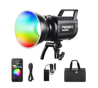 NEEWER 230W Luz LED Foco Vídeo RGB Alta Potencia, App/2,4G Control, 2500K-7500K 23000lux/1m COB Iluminación Luz Continua, 17 Efectos CRI95+ Foco Bowens para Fotografía Estudio Grabación Vídeo, FS230C