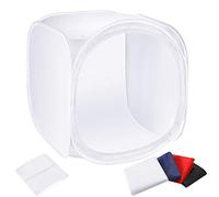 NEEWER 24x24 Pulgadas/60x60Cm Foto Estudio Shooting Tent luz Cube | Softbox Kit con 4 Colors Backdrops,(Rojo Dark Azul Negro Blanco) Para Fotografia