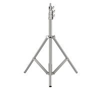 NEEWER 2m Soporte de Luz de Acero Inoxidable Soporte de Trípode de Fotografía Resistente con Resorte Acolchado con Adaptador de Tornillo Universal de 1/4" a 3/8"