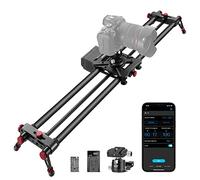 NEEWER 31,5"/80cm Deslizador de Cámara Motorizado, Control Inalámbrico de App Deslizador de Riel Dolly de Fibra de Carbono, Admite Modo de Video, Fotografía de Lapso de Tiempo, Horizontal (ER1-80)