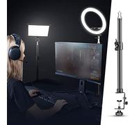 Neewer 32-52cm Soporte Clip Ajustable Aleación de Aluminio para Lámpara de Mesa con Tornillos de 1/4" para Iluminación Anular y Luz LED para Maquillaje, Transmisión en Directo, Grabación de Video
