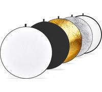 NEEWER Reflector Luz de 32in/80cm Difusor de Luz 5 en 1 Multi Disco Plegable con Bolsa Translúcido, Plateado, Dorado, Blanco y Negro para Iluminación de Fotografía de Estudio y Exteriores