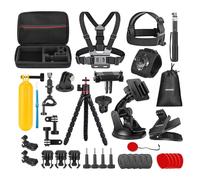 NEEWER 35 en 1 Kit Accesorios para Cámara Acción Compatible con dji Osmo Action 5 Pro 4 3 GoPro, Montaje Adaptador Liberación Rápida para Buceo Senderismo Moto Ciclismo Montaña Esquí Surf Vlog,GP-51