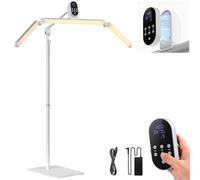 NEEWER 35" LED Lash Light, 50W Plegable 2.4G Remoto CRI97+ Bicolor 1-100% Regulable Overhead Half Moon Esthetician Lamp Lighting para Nail Tech Pestaña Extension Cuidar Piel Tatuaje Maquillador,BH50B