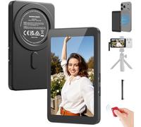 NEEWER 4" Magnético Vlogs Selfies Monitor Pantalla,4K 120fps Cable Grabación para DP Enabled Phone,Back Camera Monitor con Remoto para Youtube TikTok Video Streaming,NO Compatible con iPhone Air, M4C