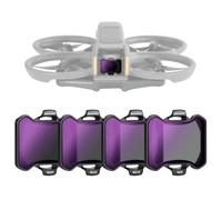 NEEWER 4 Pack Densidad Neutra Filtro Set Compatibles con dji Avata 2, ND8/ND16/ND32/ND64, Accesorios para Drone, Vidrio HD con Revestimiento de Doble Cara, Sin Interferencias con Cubierta de Objetivo