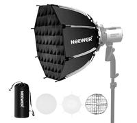 NEEWER 45cm Softbox Octagonal Bowens Mount, Configuración Rápida Plegable con Difusores/Rejilla de Panal/Bolsa para Q4 RGB CB60 MS60B MS60C MS150B Compatible con Godox Aputure Luz Estudio Video, NS1P