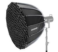 NEEWER 47"/120cm Softbox Parabólico Montaje Bowens, Configuración Rápida con Difusores/Rejilla/Bolsa para Luz Continua Video CB60 CB200B MS60 Compatible con Godox Compatible con Aputure 600d, NS120P