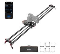 NEEWER 47,2"/120cm Deslizador Motorizado Cámara, App Control Inalámbrico DSLR Deslizador Riel Fibra Carbono con 4400mAh Batería F750 (Cargador No Incluido), Modo Video, Lapso Tiempo Foto, ER1