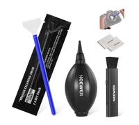 NEEWER 5 en 1 Kit Limpieza Lentes Cámara: 1 Bolígrafo Pincel + 1 Soplador + 1 24mm Hisopo Sensor Fotograma Completo + 2 Paños Limpieza, para Dispositivos Electrónicos, Smartphones y Tablets, HM-43