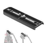NEEWER 501PL Placa de Liberación Rápida de Trípode Compatible con MVH500AH MVH502AH, Placa Cámara Extendida 6,3"/ 16cm con Tornillos de 1/4" 3/8", para GM001 GM002 GM006 Cabeza Fluida, QR6