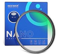 NEEWER 52mm MC UV Protección Filtro 24 Capas Multi Resistente Nano Revestimientos/Vidrio Óptico HD/Repelente Agua/Resistente a Arañazos/Ultra Fino Marco Aleación Aluminio/Filtro Ultravioleta