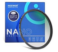 NEEWER 55mm Difusión Blanca Suave 1/4 Filtro Efecto Niebla Cinemático de Ensueño, Ultra Delgado Impermeable y Resistente a los Arañazos, 30 Capas Recubierta Nano HD Vidrio Óptico para Video/Retratos