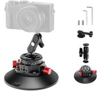 NEEWER 6" Suction Cup Camera Mount con Brazo Mágico Cabeza Bola, Metal Car Mount para Cámara/Cámara Acción/Phone, Air Pump Vacuum en Vidrio de Coche o Ventana con 1/4" 3/8" ARRI Agujeros, CA013