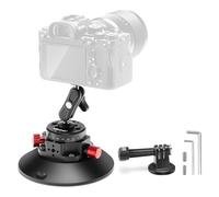 NEEWER 6" Suction Cup Camera Mount con Brazo Mágico Cabeza Bola, Metal Car Mount para Cámara/Cámara Acción/Phone, Air Pump Vacuum en Vidrio de Coche o Ventana con 1/4" 3/8" ARRI Agujeros, CA013