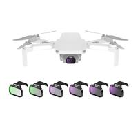 NEEWER 6 Pack Set de Filtros ND Compatible con dji Mini 4K/2/Mavic/SE/2 SE | Drone Lens Accesorios,a Presión, CPL, UV,Densidad Neutra Filtros, ND4/8/16/32, Multi Coated HD Vidrio,Gimbal Safe,FL-B31