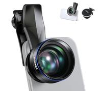 NEEWER 60mm Teleobjetivo con 17mm Rosca Clip de Lente de Teléfono y 67mm Anillo Adaptador de Filtro, Aumento 2x Compatible con iPhone Samsung, LS-41 PRO