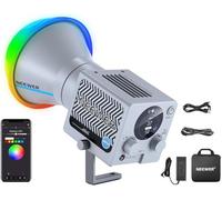 NEEWER 60W Luz Video LED RGB Portátil Luz Relleno de Mano, App/2.4G/Control Panel 18 Escenas 8700Lux/1m 2700-6500K CRI97+ Iluminación Continua COB Regulable para Transmisión Grabación Video, HS60C